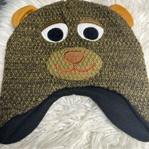Bear beanie hat one size